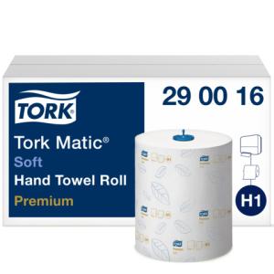 Matic Rollenhandtuch für System H1 6 Rollen 21 cmx100 m weiß 2-lagig TORK 290016 (7310791256108)