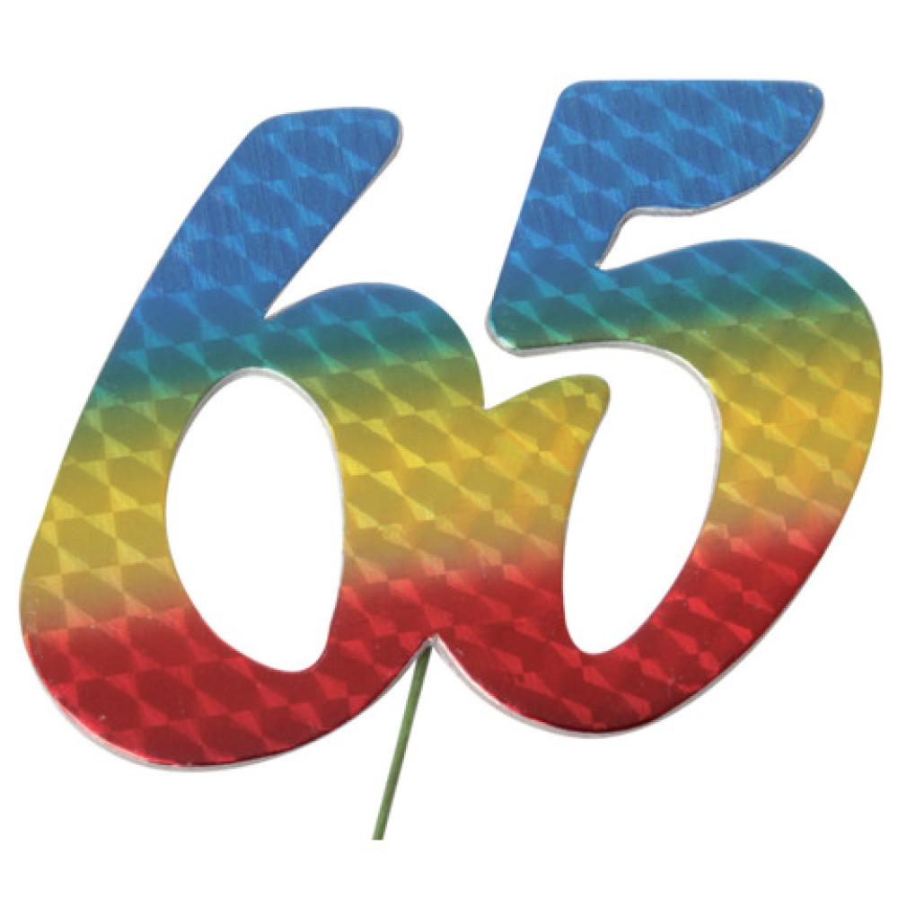 Jubiläumszahl 65 bunt 2514065 (4014983140659)