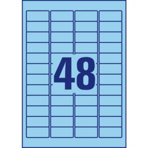 Etiketten 45,7x21,2 mm blau 960 Etiketten 20 Blatt wiederablösbar AVERY ZWECKFORM L6039-20 (4004182060391)