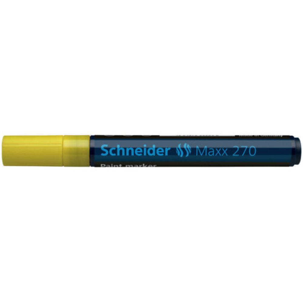Lackmarker Maxx 270 Rundspitze 1-3 mm gelb SCHNEIDER SN127005 (4004675009395)