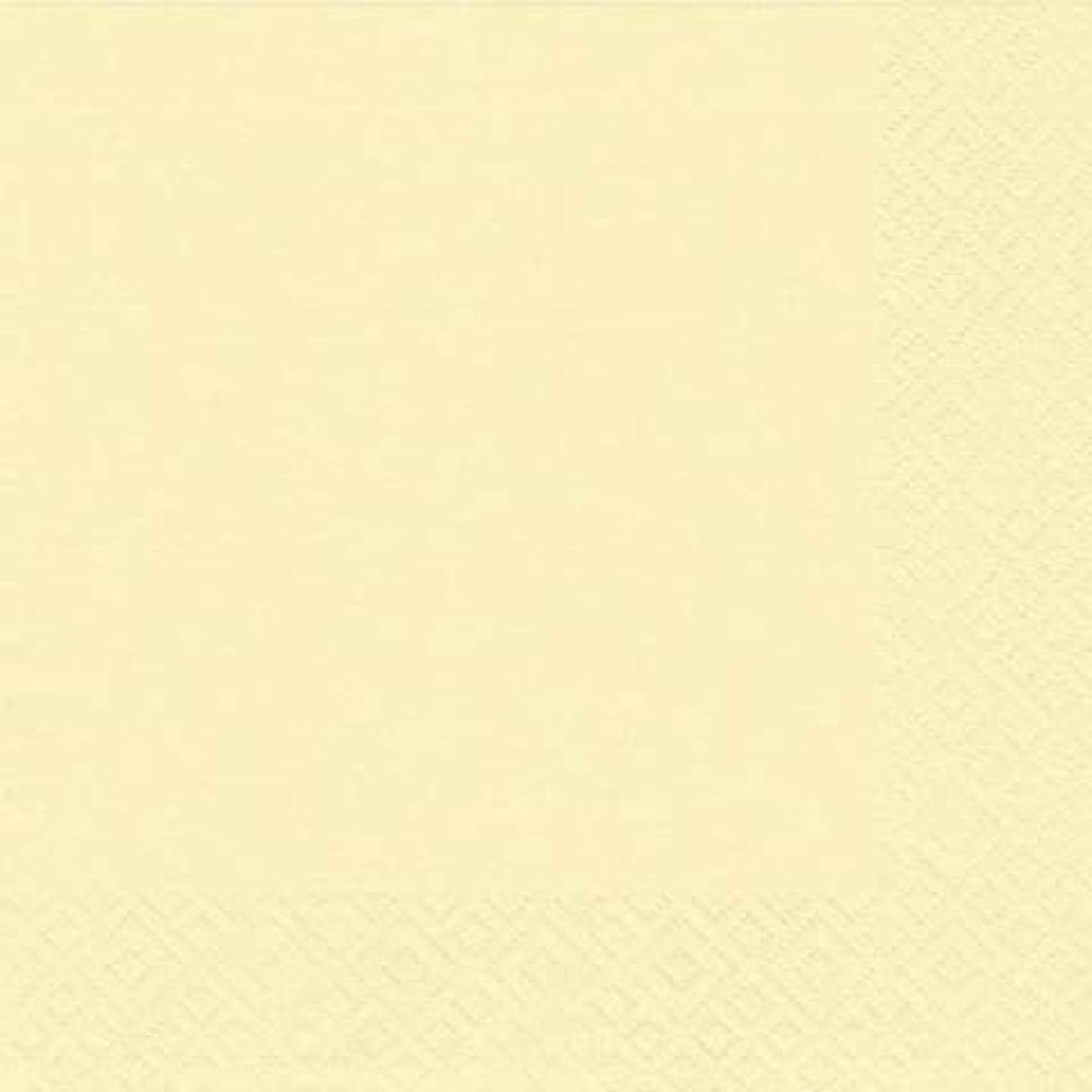 Serviette Zelltuch 33x33 cm uni creme Braun+ Company 1012-0002 (4014995427410)