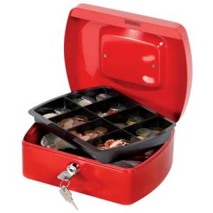 Geldkassette 205x160x85 mm rot Q-CONNECT KF04249 (5705831042490)