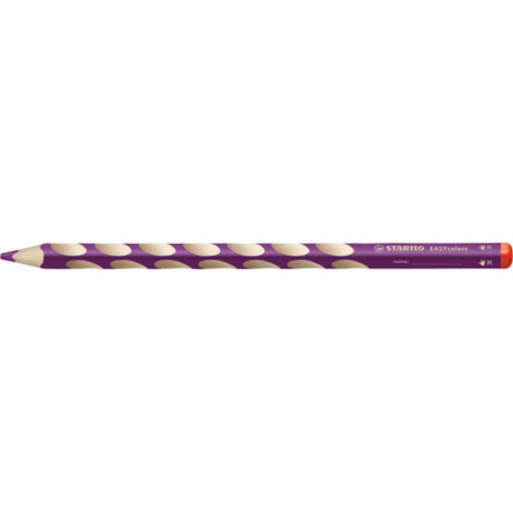 Ergonomischer Buntstift für Rechtshänder EASYcolors Einzelstift rotviolett STABILO 332/345 (4006381398497)
