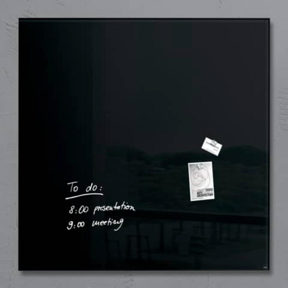 Glas-Magnetboard Artverum schwarz 100x100 cm SIGEL GL200 (4004360857904)