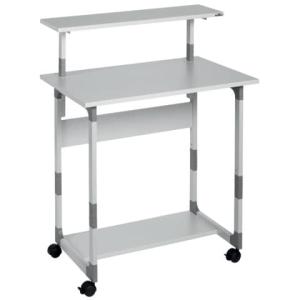Computertisch TROLLEY 85 VH höhenverstellbar grau DURABLE 3718 10 (4005546301785)
