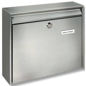 Briefkasten Borkum 362x322x100 mm silber Edelstahl BURG-WÄCHTER 3877 Ni (4003482202005)