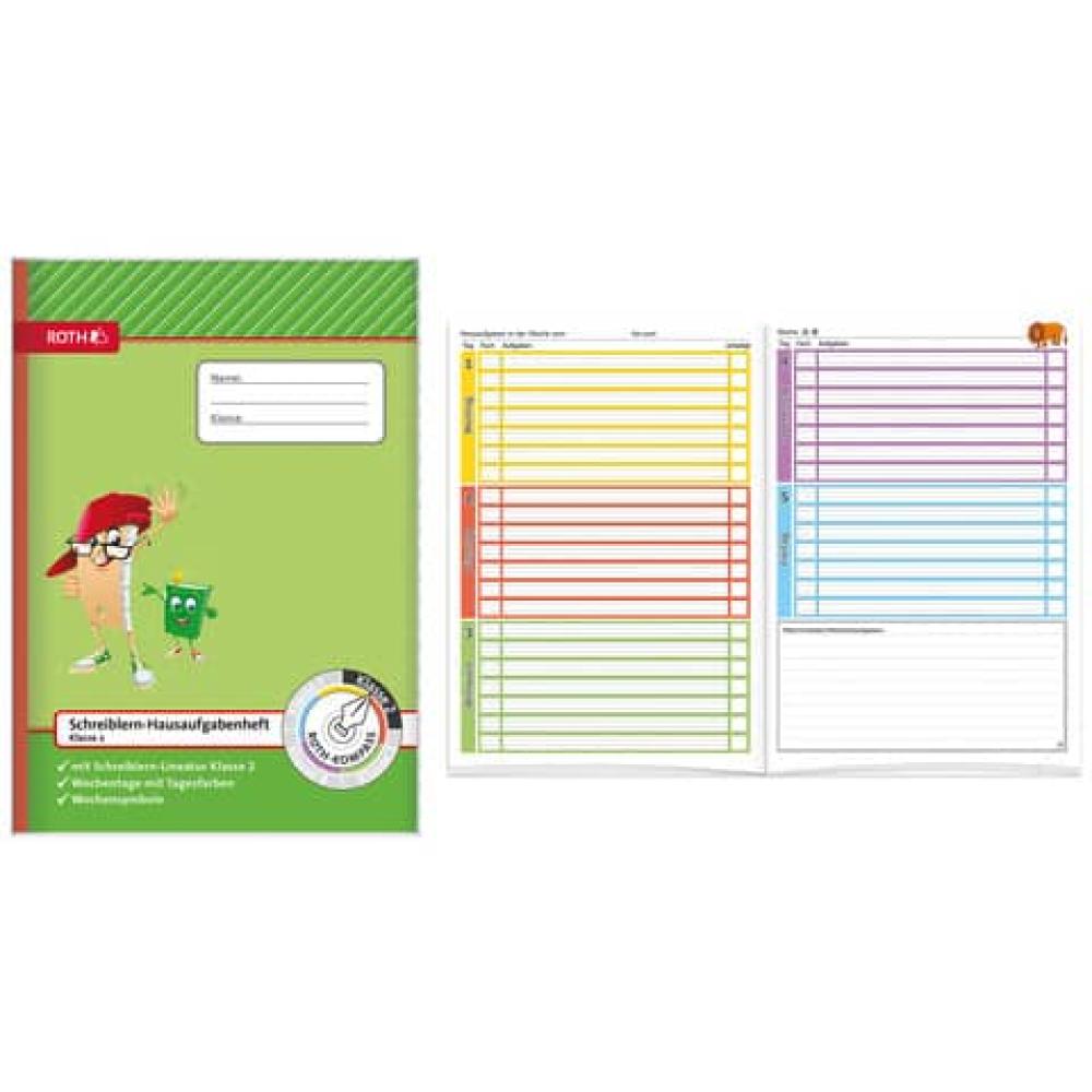 Roth Hausaufgabenheft Kompass 2. Klasse Liniert Din A4 Ohne Rand, 48 Blatt 89253 (4028279892535)