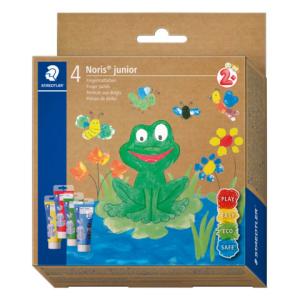 Fingerfarbe Noris Club sortiert Kunststoff-Töpfchen 4x100 ml STAEDTLER 8814 D (4006608810887)