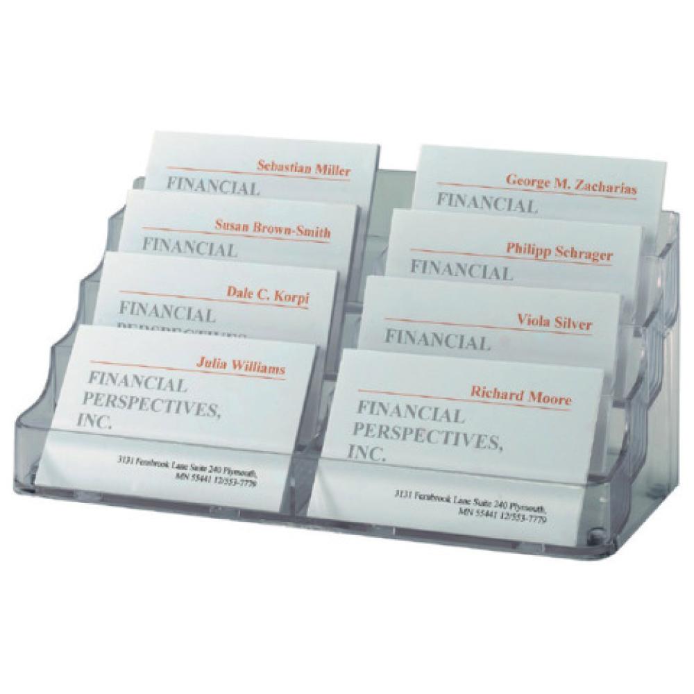 Visitenkarten-Aufsteller glasklar für bis zu 560 Karten (max. 94x85 mm) SIGEL VA138 (4004360966484)