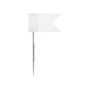 Markierfahne 35x18 mm weiß Dose 20 Stück ALCO 710 (4007735007102)