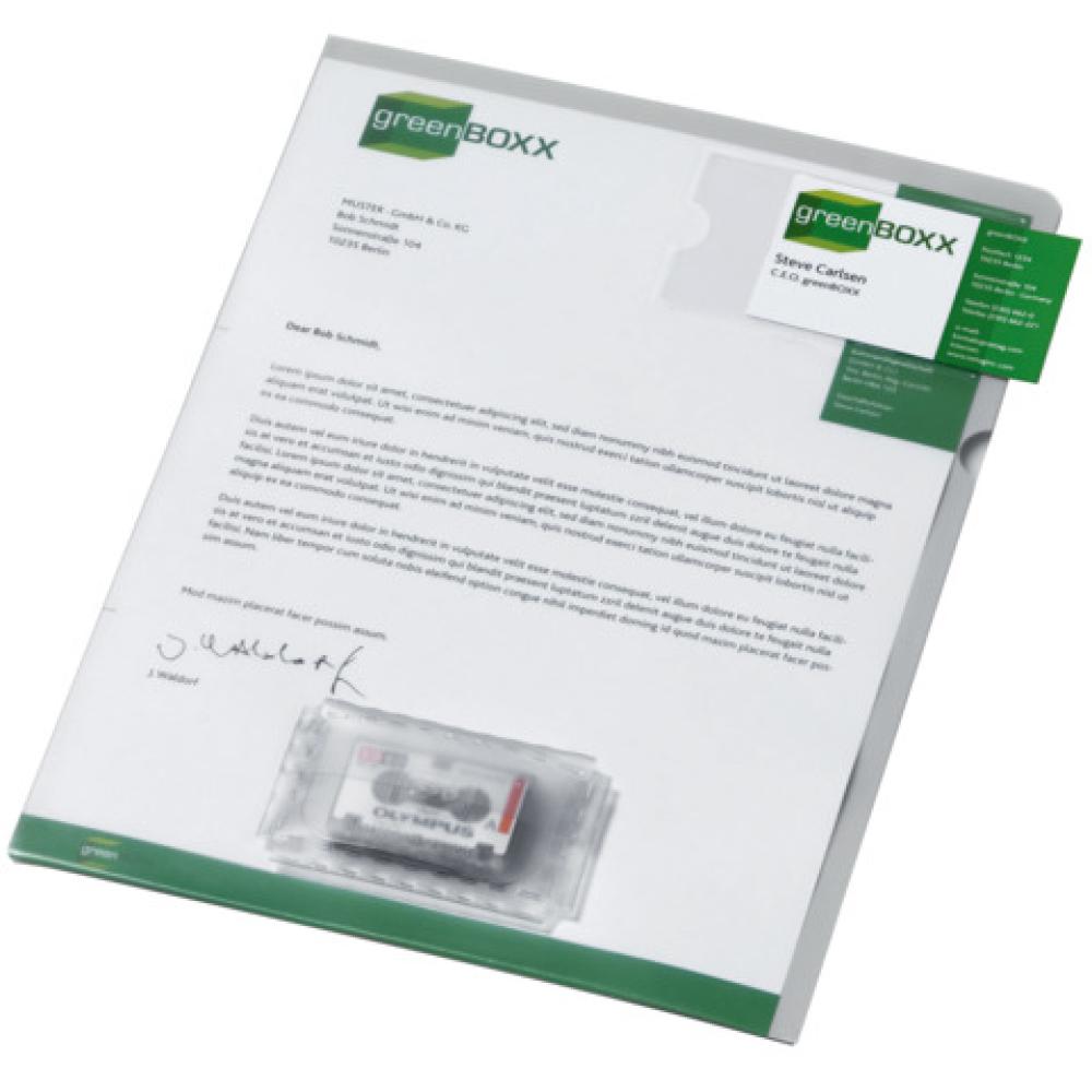 Diktathülle aus PVC 0.28 mm für A4, beige DURABLE 2347 16 (4005546230191)