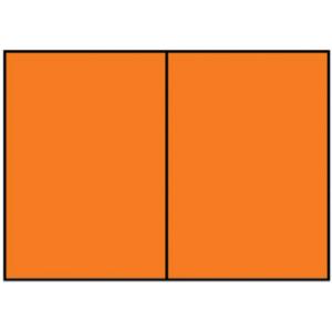 Briefkarte Paperado A6, 220 g qm doppelt hoch planliegend orange gerippt RÖSSLER 16407021 (4014969240700)