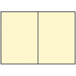 Briefkarte Paperado B6, 220 g qm doppelt hoch planliegend chamois gerippt RÖSSLER 16407208 (4014969241493)