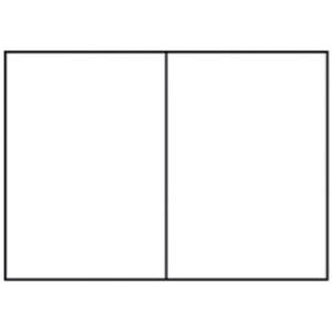 Briefkarte Paperado B6, 220 g qm doppelt hoch planliegend weiß gerippt RÖSSLER 16407209 (4014969241509)