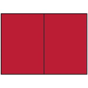 Briefkarte Paperado B6, 220 g qm doppelt hoch planliegend rot gerippt RÖSSLER 16407236 (4014969241615)