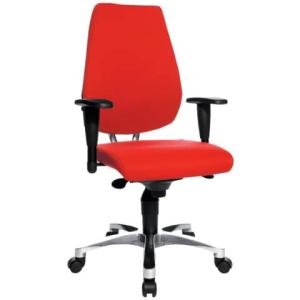 Fitness-Design-Drehstuhl SITNESS 30 rot Teppichrollen TOPSTAR SI99K G21 (4014296014746)