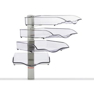 Novus Briefablage-schwenkflügler Copyswinger Lichtgrau, 4 Fächer 720-4002 (4009729018613)