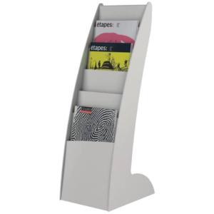 Prospektständer Courbo SLIM 6 Fächer grau Paperflow 289.02 (3660141133356)