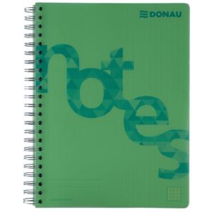 Collegeblock PP Cover A4, kariert grün Donau 7525201-06 (9004546388593)