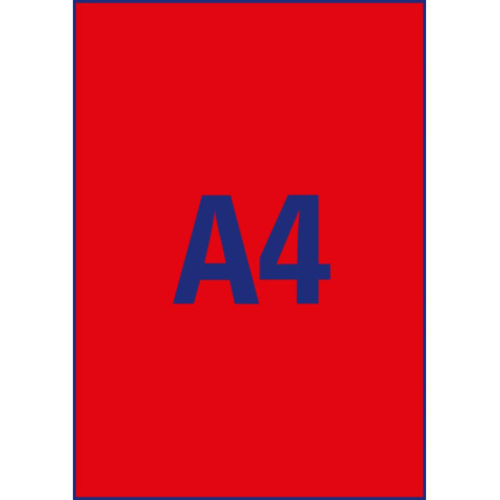 Etiketten in Sonderfarben 210x297 mm 25 Blatt 25 Etiketten neonrot AVERY ZWECKFORM L6005-25 (4004182608463)