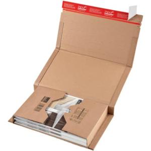 Klassische Versandverpackung zum Wickeln 455x320x70 mm (A3) braun COLOMPAC 30000227 (4033657201809)