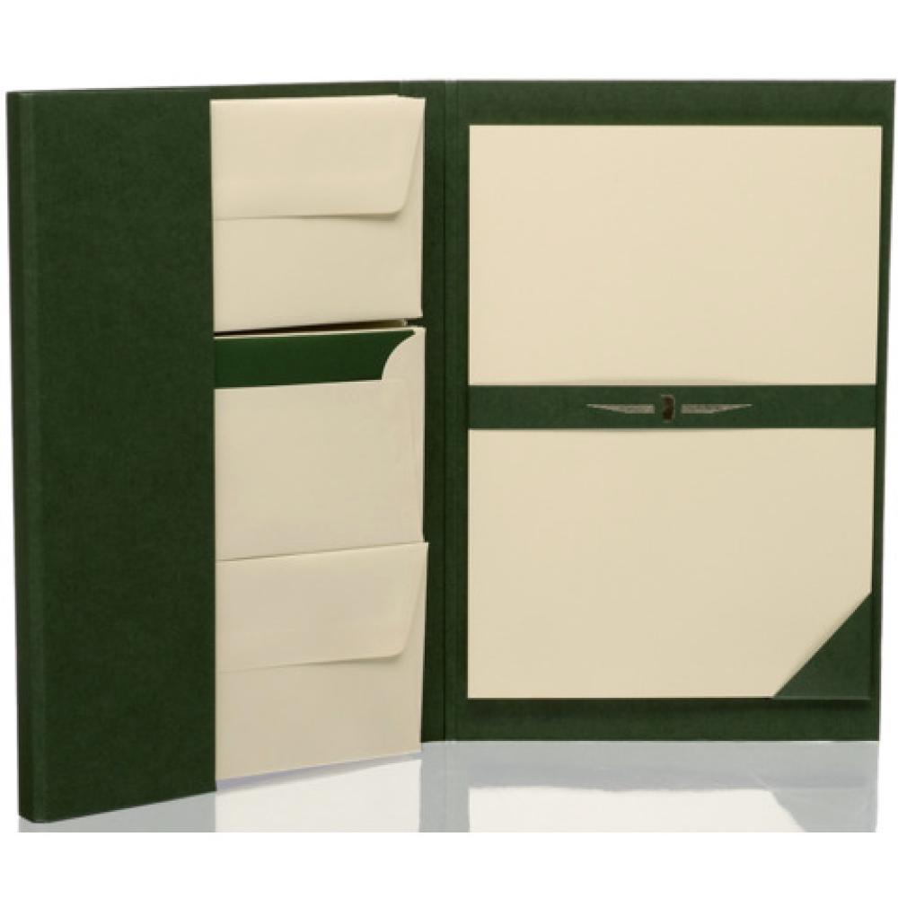 Paper Royal Briefpapiermappe grün 25 25, A4 DL chamois gerippt RÖSSLER 1024831008 (4014969496503)