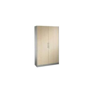 Flügeltürenschrank ASISTO 2 Holzdekortüren und 4 verstellbaren Fachböden ahorn ColomPac 141002-000/7035/DBS004 ()