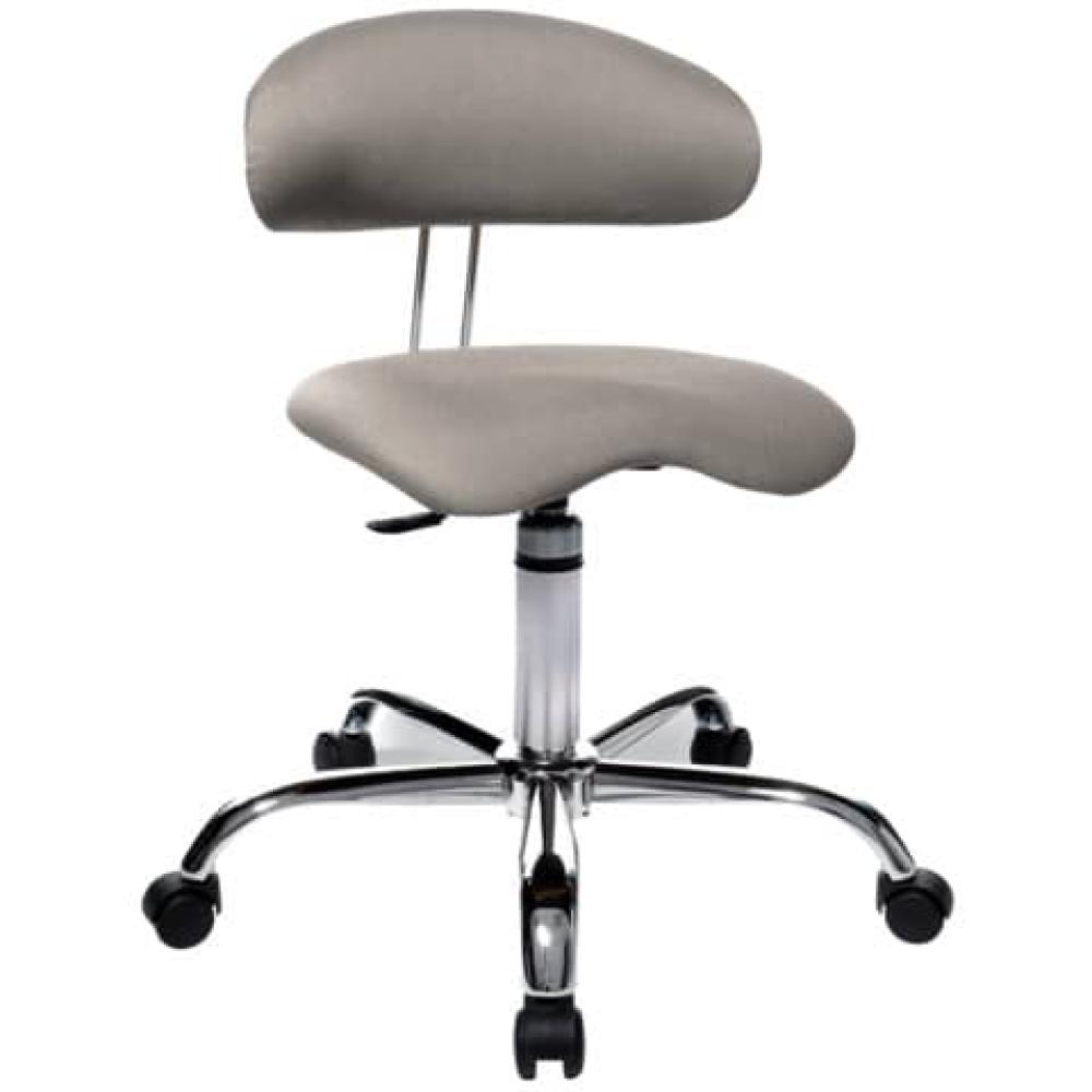 Drehhocker Sitness 40 mit Lehne sand Teppichrollen TOPSTAR ST290 W53 (4014296068701)