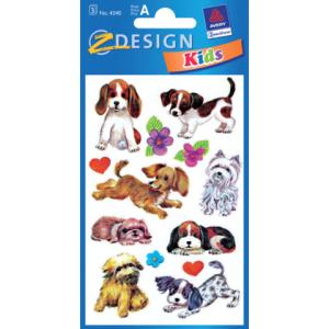 Z-Design Deko Sticker Hunde 3 Bogen 26 Sticker AVERY ZWECKFORM 4340 (4004182043400)