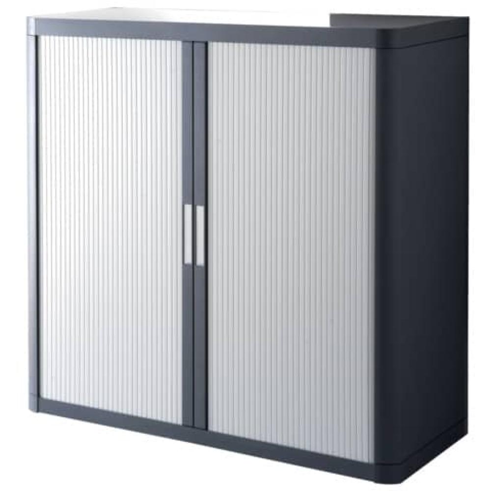 Rollladenschrank easyOffice 1-Meter Schrank anthrazit grau Paperflow E1CT0002300029 (3660141926958)
