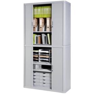 Rollladenschrank easyOffice 2-Meter Schrank grau Paperflow E2CT0003600028 ()