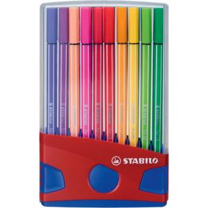 Premium-Filzstift Pen 68 ColorParade 20er Tischset in rot blau mit 20 verschiedenen Farben STABILO 6820-04 (400638137221