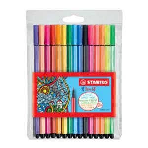 Premium-Filzstift Pen 68 15er Pack mit 15 verschiedenen Farben inklusive 5 Neonfarben STABILO 6815-2 (4006381456418)
