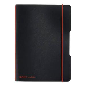 Notizheft flex A5, PP 40 Blatt kariert schwarz HERLITZ 300003361 (4008110493398)