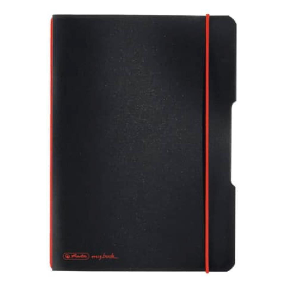Notizheft flex A5, PP 40 Blatt kariert schwarz HERLITZ 300003361 (4008110493398)