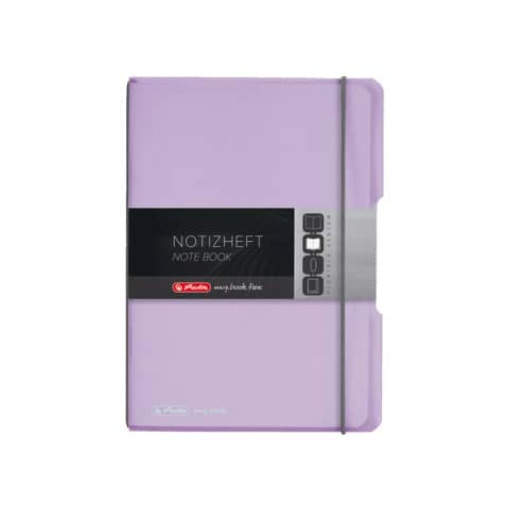 Notizheft flex A5, PP 40 Blatt kariert flieder HERLITZ 300003580 (4008110511801)