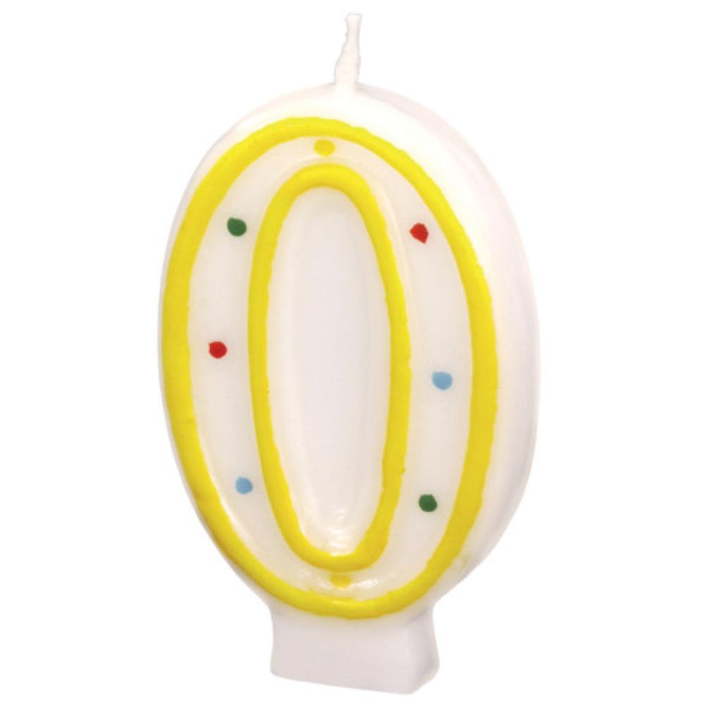 Geburtstagskerze Zahl 0 RIETHMÜLLER 550290 (4009775122043)