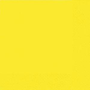Serviette Zelltuch 25x25 cm uni gelb ATELIER 1019-0003 (4014995427601)