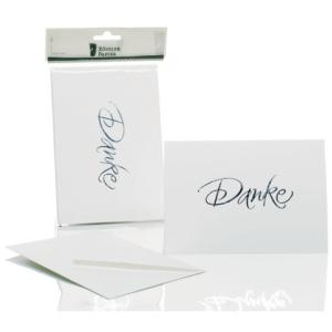 Briefkarte Danke B6 HD 5 Karten 5 Umschläge weiß RÖSSLER 1181956009 (4014969556436)