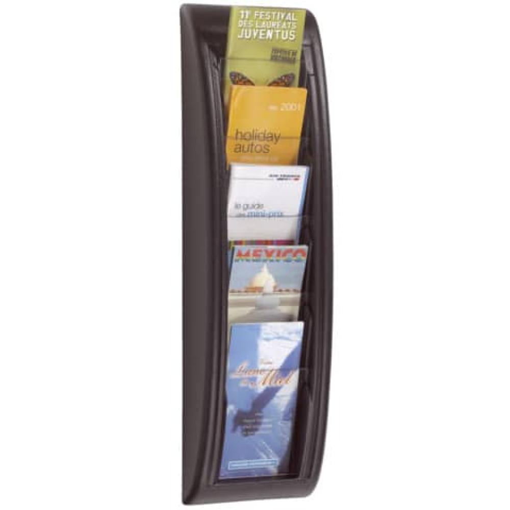 Wand-Prospekthalter Quick Blick 1 3 A4, schwarz Paperflow 4062.01 (3660141203707)