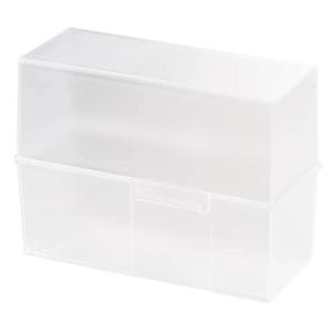 Karteibox DIN A5 quer max 500 Karten mit Stahlscharnier transluzent-klar HAN 975-63 (4012473975187)