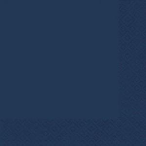Serviette Zelltuch 33x33 cm uni dunkelblau Braun+ Company 1012-0010 (4014995427496)