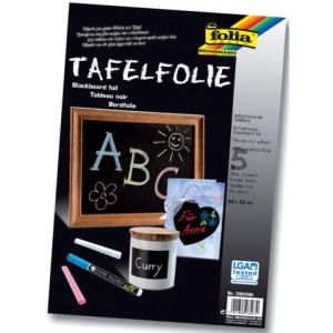 Tafelfolie 23x33 cm selbstklebend schwarz FOLIA 390490 (4001868035872)