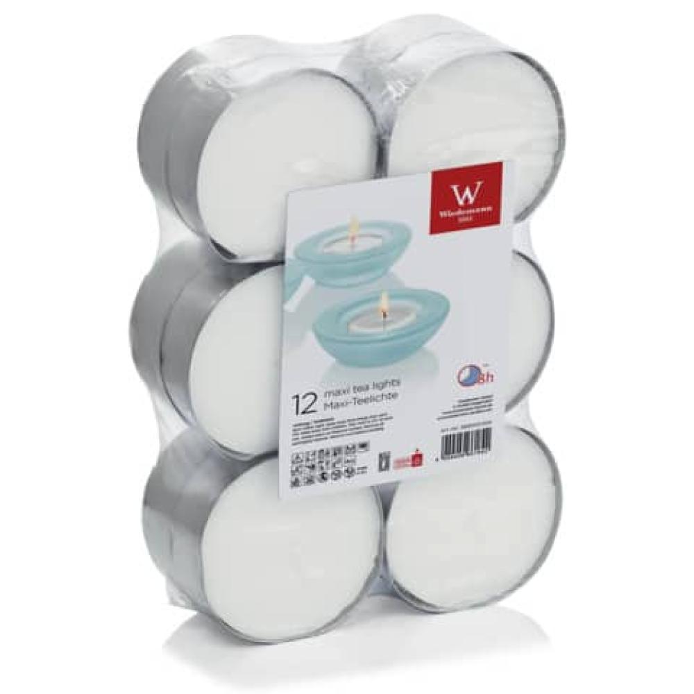 Teelicht weiß 12 Stück Metallhülle 569003.004 (4009406661842)