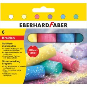 Glitzer-Straßenmalkreide 4er Kartonetui Eberhard Faber 526504 (4087205265041)