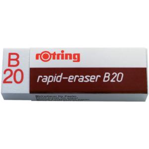 Radierer rapid-eraser B20, Polyvynilchlorid 22x66x13 mm ROTRING S0194570 (4006856551211)