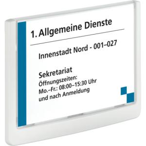 Durable Türschild Click Sign Kunststoff Weiß 17,2 X 12,9 Cm 486102 (4005546405056)