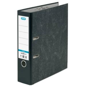 Ordner smart Original Wolkenmarmor mit aufgeklebtem Rückenschild Rückenbreite 8 cm schwarz ELBA 100081009 (4002030137820