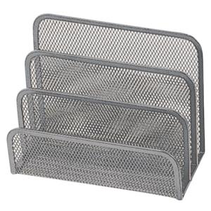 Briefständer Metalldraht mit 3 Fächern silber Q-CONNECT KF00852 (5705831008526)