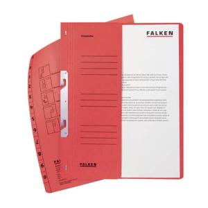 Einhakhefter A4 1 2 Vorderdeckel kfm. Helfung rot Manilakarton 250 g qm Falken 80004005 (4014481505912)